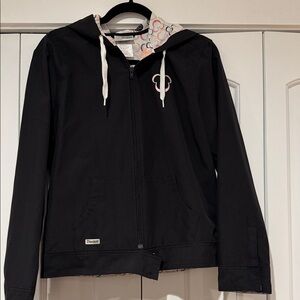 Disney Black Hooded Utility Jacket medium